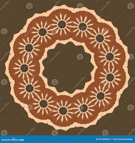 circle pattern stock vector illustration  symmetry