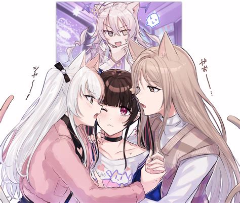 Michiru, being sandwiched by lesbian cats [D4DJ] : r/PolyYuri