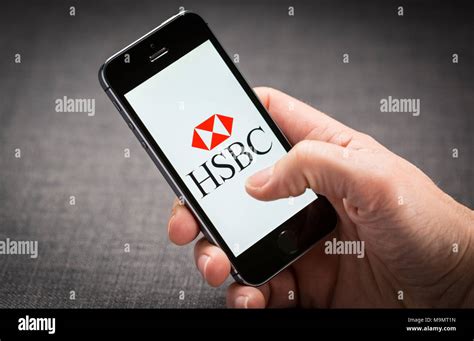 HSBC online banking app on an iPhone Stock Photo - Alamy