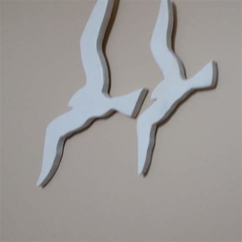 Seagull White Wall Hanging Beach Decor Nautical Nursery - Etsy