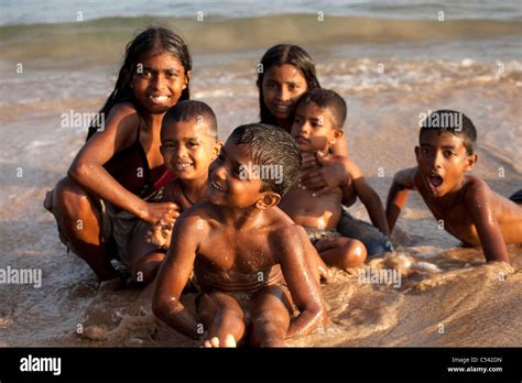 local children playing at the beach Mirissa, Sri Lanka Stock Photo - Alamy