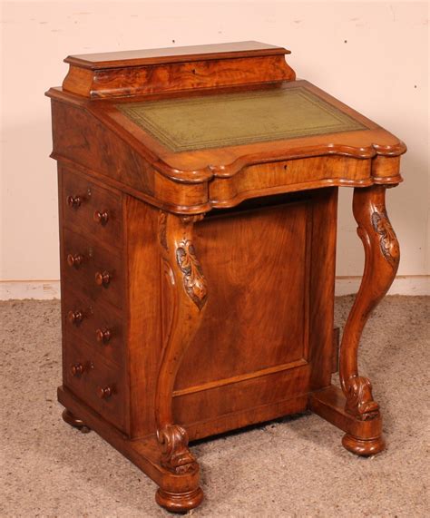 Proantic: Davenport Desk In Walnut-19th Century