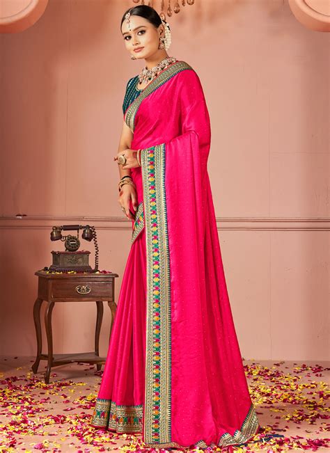 peach ceremonial rangoli classic saree