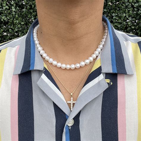 men pearl necklace 9