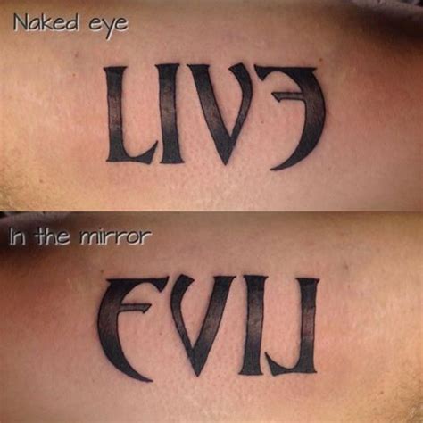 live and evil tattoo - galleryofcute