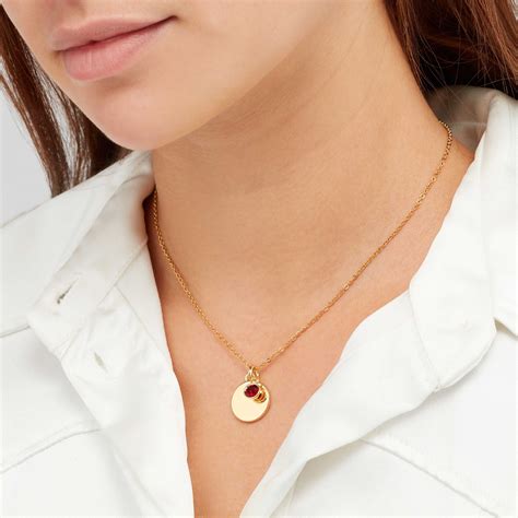 Gold January Birthstone Necklace