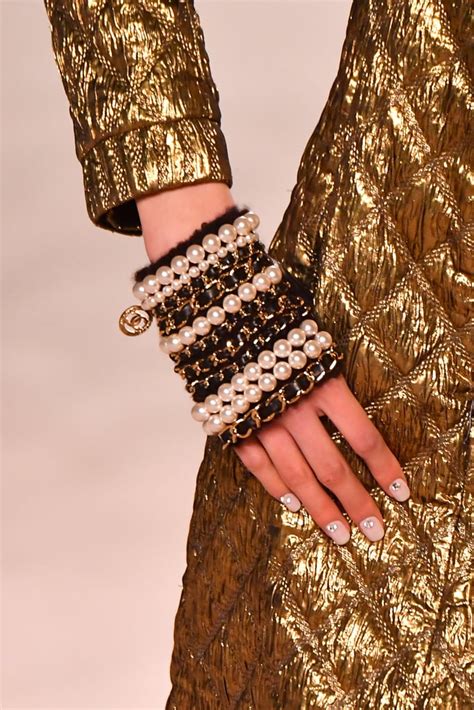 Chanel Double C Nail Stickers at the Metiers D'Art Show | POPSUGAR Beauty