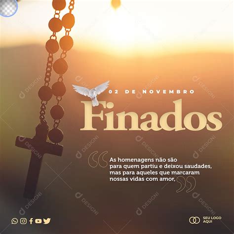 Dia Dos Finados 2 De Outubro Data Comemorativa Social Media PSD ...