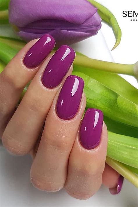Manicure Nail Designs, French Manicure Nails, Nails Design, Purple ...