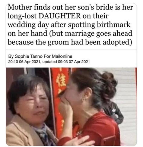 Mother finds out her son’s bride is her long lost daughter on their