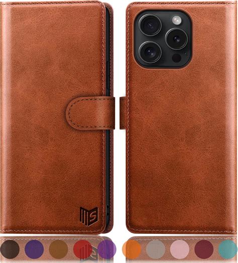 Amazon.com: SUANPOT Compatible with iPhone 16 Pro Max 6.9" Wallet case