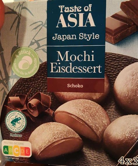 Морозиво десертне шоколадне Mochi Taste of Asia - калорійність, харчова ...