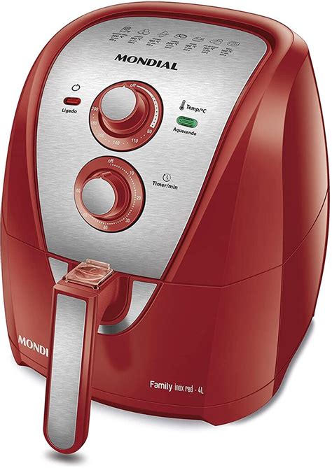 Fritadeira Eletrica Mondial 4l - Fritadeira Eletrica Air Fryer Afn 40 Ri Vermelha 4L Mondial 220V ...