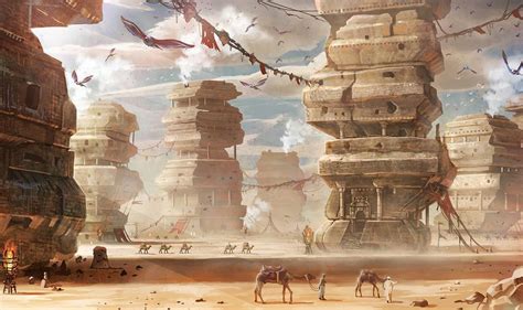 Desert City Fantasy Concept Art Environment Concept Art Concept Art ...