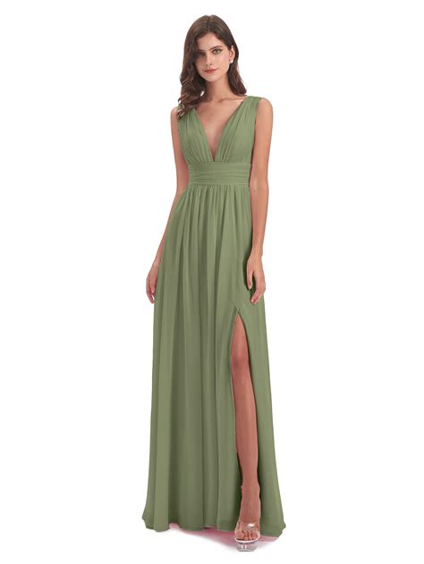 olive color bridesmaid dresses 8