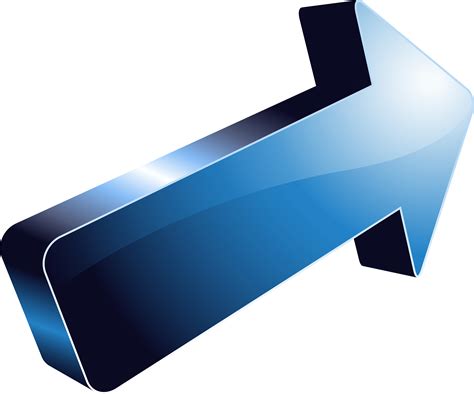 Download Arrow Clipart - Blue 3d Arrow Png PNG Image with No Background ...
