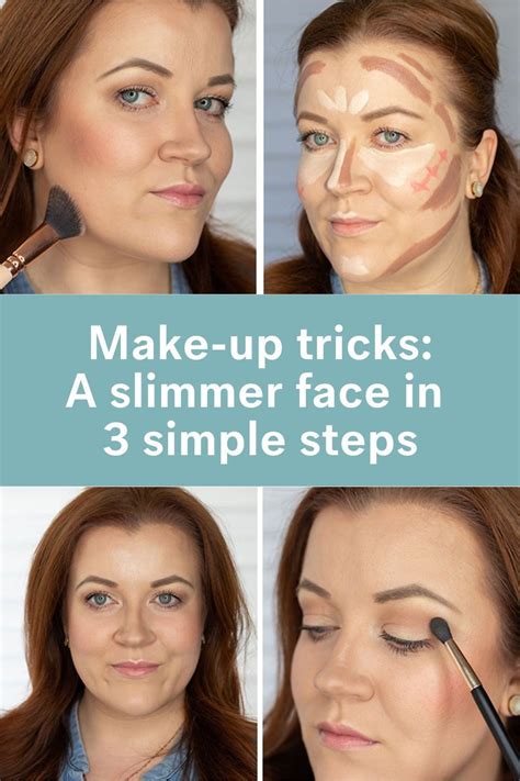 How to make your face look slimmer with makeup easy contouring tutorial ...