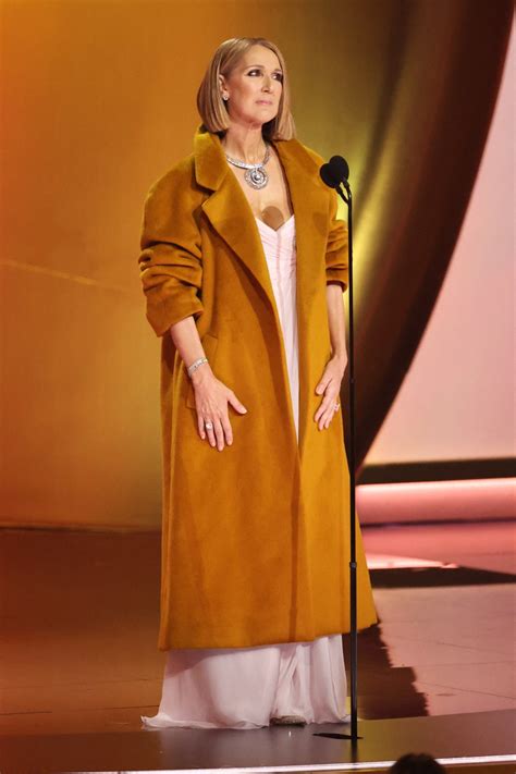 Celine Dion makes surprise Grammys 2024 appearance in couture coat and gown