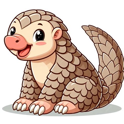 Premium Vector | Cute Pangolin Vector Cartoon illustration