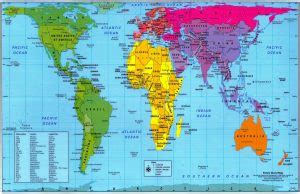 Peters Projection World Map - Tara Sage Coaching