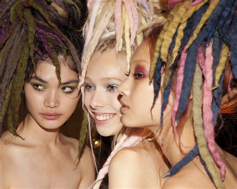 New York Fashion Week's Best Beauty Moments | Dread hairstyles, White