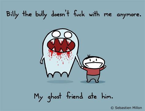 Sebastien Millon | Dark jokes, Bullying, Funny comics