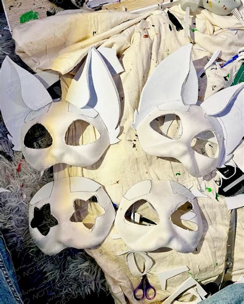 Silly mask bases 👀 в 2025 г | Рисунки животных, Милые рисунки, Животный