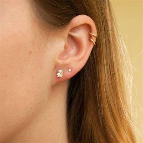 9ct Gold stud earrings tiny stud earring small gold studs | Etsy