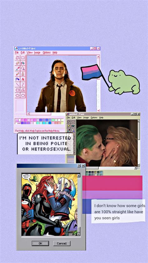 Bisexual themed retro wallpaper || Cheese’s wallpaper collection