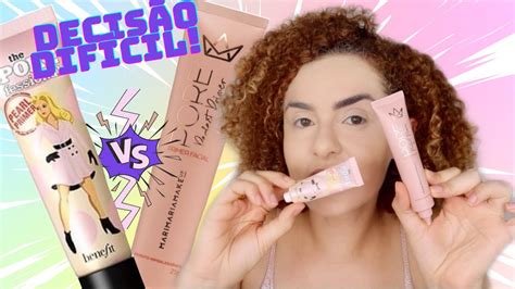 Primer Bom E Barato - Primer bom e barato! Comparação primer Mari Maria x Benefit! - YouTube
