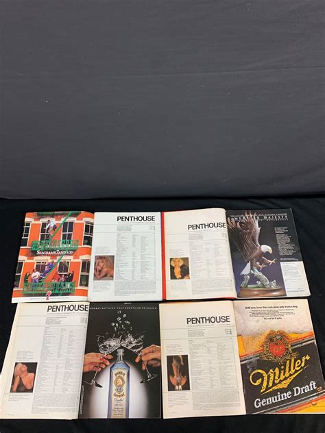 A Lot of 10 Penthouse Magazines From 1980-90s