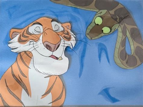 original  jungle book walt disney production kaa shere khan cel ps