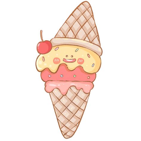 cute cartoon ice cream character 44856651 PNG