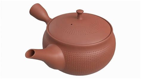 Japanese Kyusu Ceramic Teapot 01 3D model | CGTrader