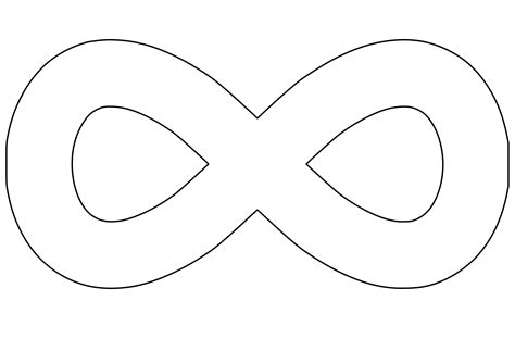 shape  infinity sign  printable papercraft templates