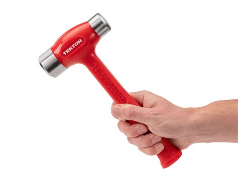 43 oz. Short Handle Flat Steel Face Dead Blow Hammer | TEKTON