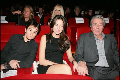 Photo : Alain-Fabien Delon, Anouchka Delon et leur père Alain Delon au ...