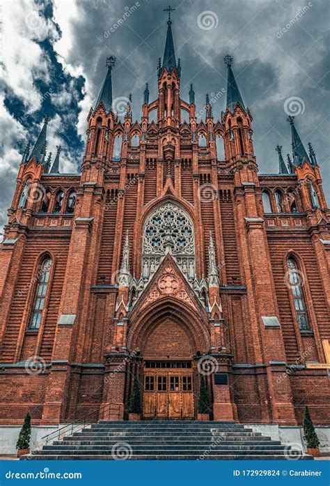 Roman Catholic Cathedral of the Immaculate Conception in Moscow Stock ...