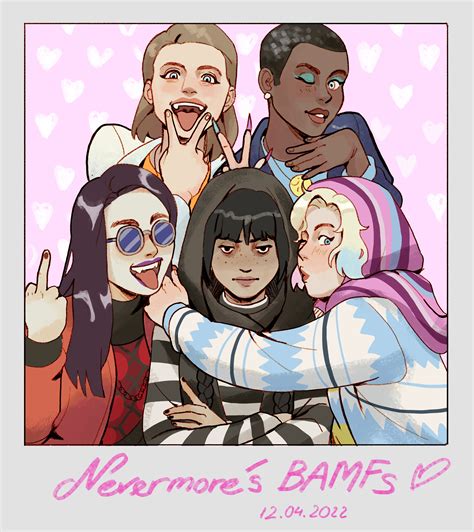 Wednesday, Yoko, Bianca, Divina & Enid (by Kris6758) : r/WednesdayTVSeries