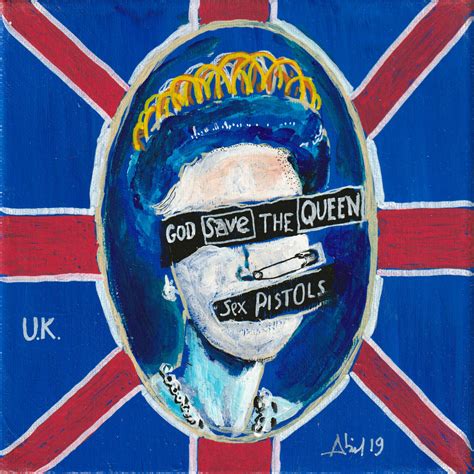 Sex Pistols - God save the Queen von Philippe Abril (2019): Malerei