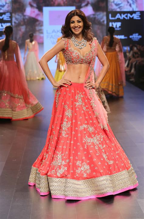 Shilpa Shetty for Anushree Reddy - Lakmé Fashion Week Winter-Festive