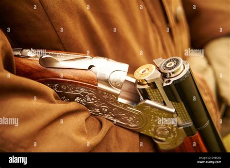 loaded  bore shotgun stock photo alamy