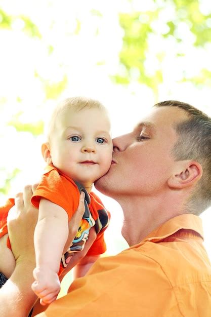 premium photo father   son