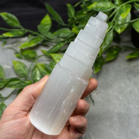 6" Selenite Tower - The Crystal Council