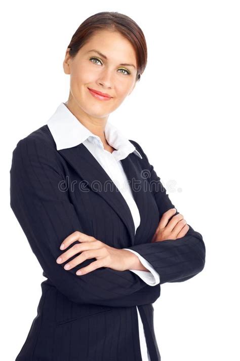 Business woman. Smiling business woman. Isolated over white background ...