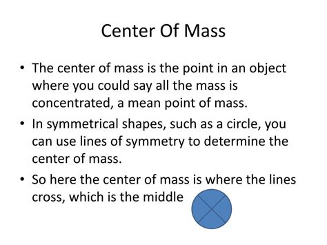 PPT - Center Of Mass PowerPoint Presentation, free download - ID:2702520