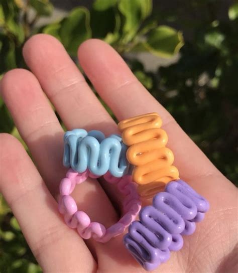 Кольца из соленого теста ️ | Diy clay rings, Polymer clay beads diy ...
