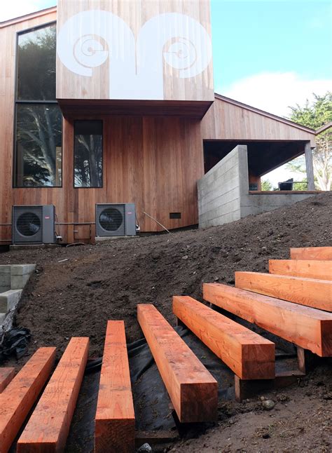 Wooden Steps for a Charming Garden Entrance
