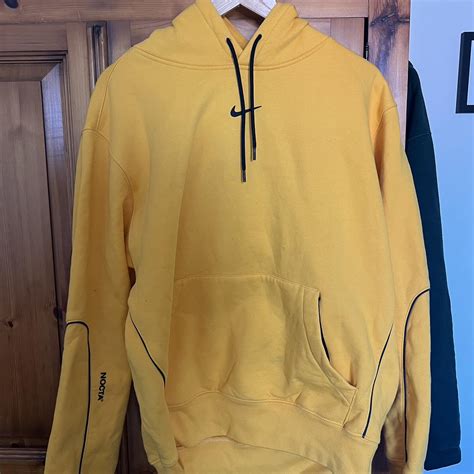 Nike Men's Yellow Hoodie | Depop