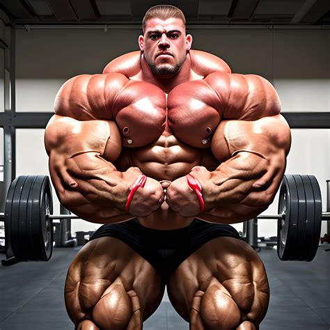 3-meters, muscle morph, 3000 lbs bodybuilder, gigantic 300 inches